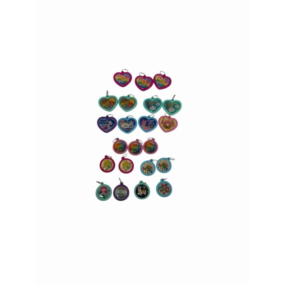 NEW Kids Jewelry‎ Making Charms lot of 22 hearts BFF girls plastic